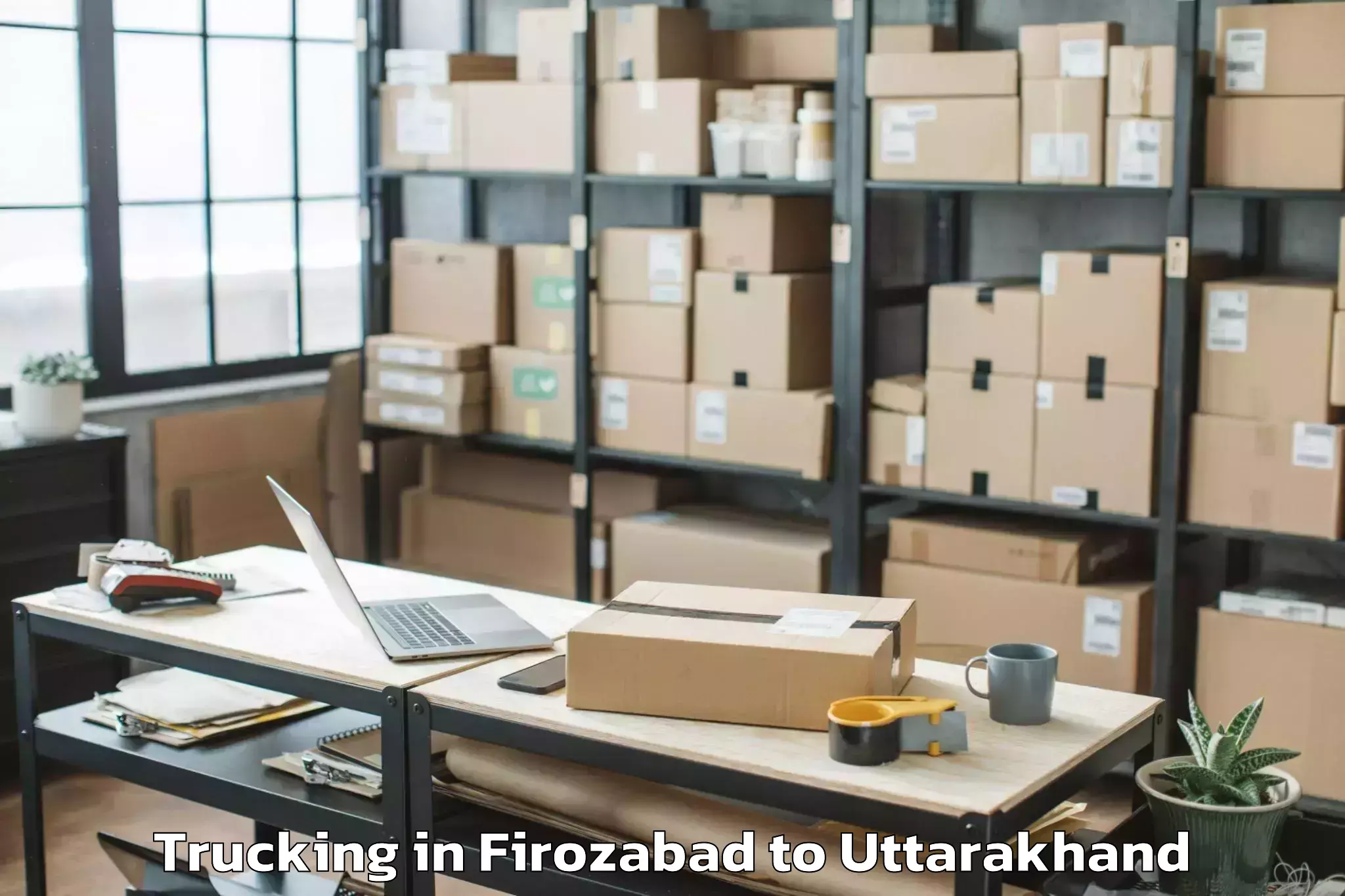 Firozabad to Uttarakhand Ayurved University Trucking Booking